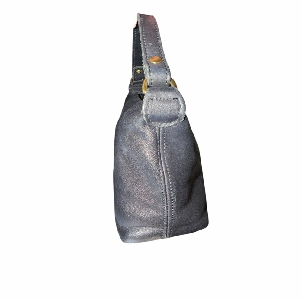 Coach Vintage Black Leather Bag | Classic Mini Hobo | USA Made - Picture 6 of 13